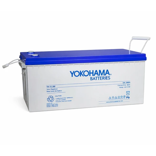 Yokohama YH-27019 12V 200Ah Tam Bakımsız Deep Cycle Jel Akü ürün görseli 1