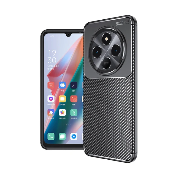 Moby Shop Redmi 14C 4G Kılıf Karekarbon Desenli Şık ve Dayanıklı Torvex Premium Silikon Kapak ürün görseli 1