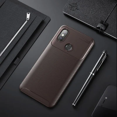 Moby Shop Xiaomi Mi Max 3 Kılıf Karekarbon Desenli Şık ve Dayanıklı Torvex Premium Silikon Kapak ürün görseli 1