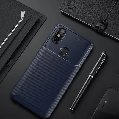 Moby Shop Xiaomi Mi 6X Kılıf Karekarbon Desenli Şık ve Dayanıklı Torvex Premium Silikon Kapak ürün görseli 1