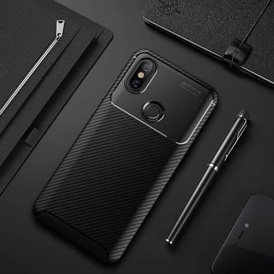 Moby Shop Redmi Note 5 Pro Kılıf Karekarbon Desenli Şık ve Dayanıklı Torvex Premium Silikon Kapak ürün görseli 1