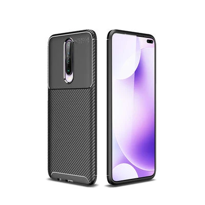 Moby Shop Redmi K30 Kılıf Karekarbon Desenli Şık ve Dayanıklı Torvex Premium Silikon Kapak ürün görseli 1