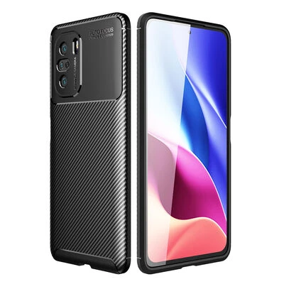 Moby Shop Xiaomi Mi 11İ Kılıf Karekarbon Desenli Şık ve Dayanıklı Torvex Premium Silikon Kapak ürün görseli 1