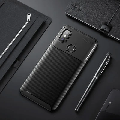 Moby Shop Xiaomi Mi Max 3 Kılıf Karekarbon Desenli Şık ve Dayanıklı Torvex Premium Silikon Kapak ürün görseli 1