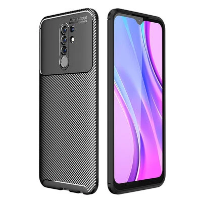 Moby Shop Redmi 9 Kılıf Karekarbon Desenli Şık ve Dayanıklı Torvex Premium Silikon Kapak ürün görseli 1