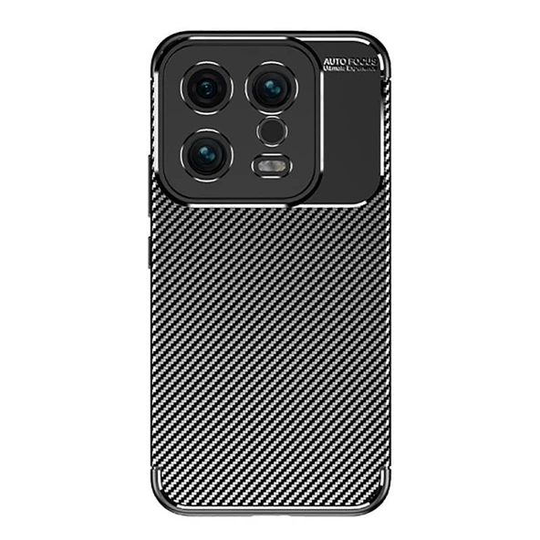 Moby Shop Xiaomi Mi 13 Kılıf Karekarbon Desenli Şık ve Dayanıklı Torvex Premium Silikon Kapak ürün görseli 1