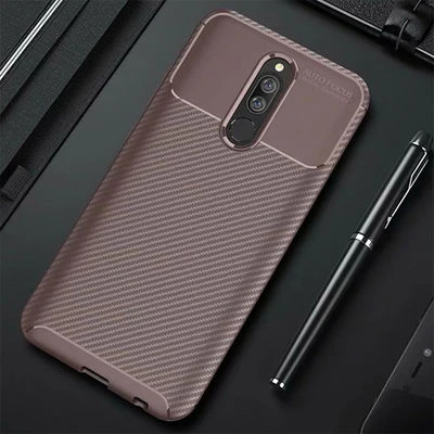 Moby Shop Redmi 8 Kılıf Karekarbon Desenli Şık ve Dayanıklı Torvex Premium Silikon Kapak ürün görseli 1