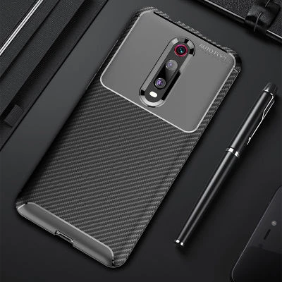 Moby Shop Xiaomi Mi 9T Kılıf Karekarbon Desenli Şık ve Dayanıklı Torvex Premium Silikon Kapak ürün görseli 1