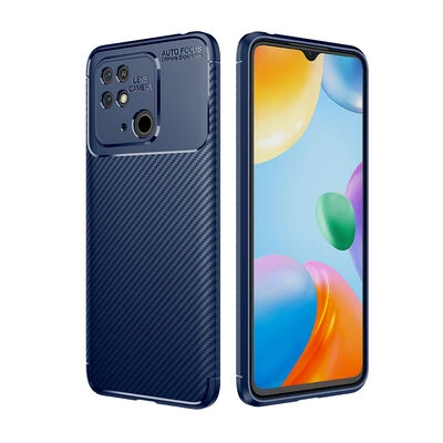 Moby Shop Redmi 10C Kılıf Karekarbon Desenli Şık ve Dayanıklı Torvex Premium Silikon Kapak ürün görseli 1