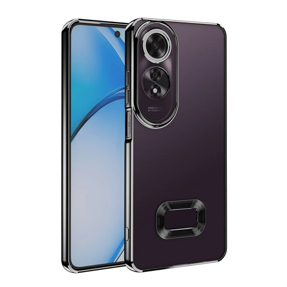 Moby Shop Oppo A60 İle Uyumlu Şık Tasarımlı ve Parlak Velina Premium Silikon Kılıf ürün görseli 1