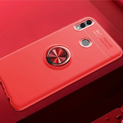 Moby Shop Honor 8C Ultra Koruma Sağlayan Stand Özellikli RingGuard Yüzüklü Silikon Kılıf ürün görseli 1