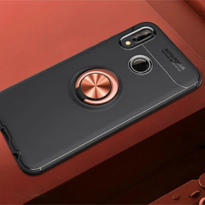 Moby Shop Huawei P20 Lite Ultra Koruma Sağlayan Stand Özellikli RingGuard Yüzüklü Silikon Kılıf ürün görseli 1