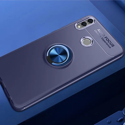 Moby Shop Honor 8C Ultra Koruma Sağlayan Stand Özellikli RingGuard Yüzüklü Silikon Kılıf ürün görseli 1