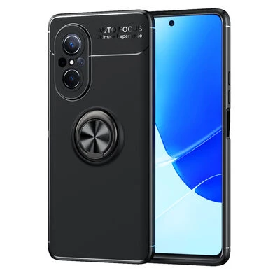 Moby Shop Huawei Nova 9 SE Ultra Koruma Sağlayan Stand Özellikli RingGuard Yüzüklü Silikon Kılıf ürün görseli 1