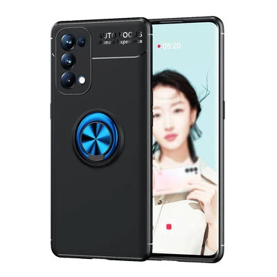 Moby Shop Oppo Reno 5 Pro 5G Ultra Koruma Sağlayan Stand Özellikli RingGuard Yüzüklü Silikon Kılıf ürün görseli 1