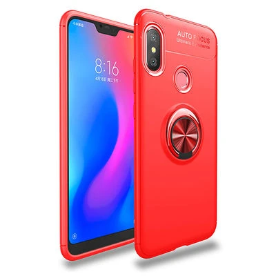 Moby Shop Redmi Note 6 Pro Ultra Koruma Sağlayan Stand Özellikli RingGuard Yüzüklü Silikon Kılıf ürün görseli 1