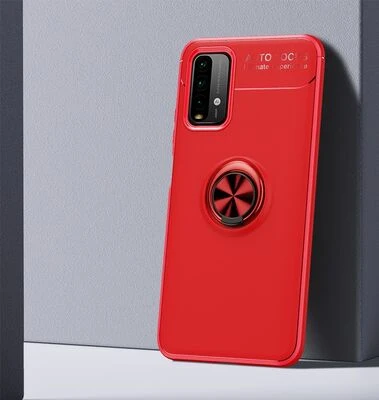 Moby Shop Redmi Note 9 4G Ultra Koruma Sağlayan Stand Özellikli RingGuard Yüzüklü Silikon Kılıf ürün görseli 1