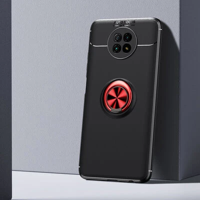 Moby Shop Redmi Note 9 5G Ultra Koruma Sağlayan Stand Özellikli RingGuard Yüzüklü Silikon Kılıf ürün görseli 1