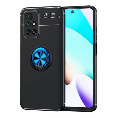 Moby Shop Redmi 10 Ultra Koruma Sağlayan Stand Özellikli RingGuard Yüzüklü Silikon Kılıf ürün görseli 1