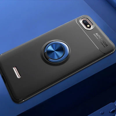 Moby Shop Redmi 6A Ultra Koruma Sağlayan Stand Özellikli RingGuard Yüzüklü Silikon Kılıf ürün görseli 1