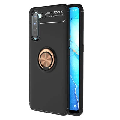 Moby Shop Oppo Reno 3 Ultra Koruma Sağlayan Stand Özellikli RingGuard Yüzüklü Silikon Kılıf ürün görseli 1