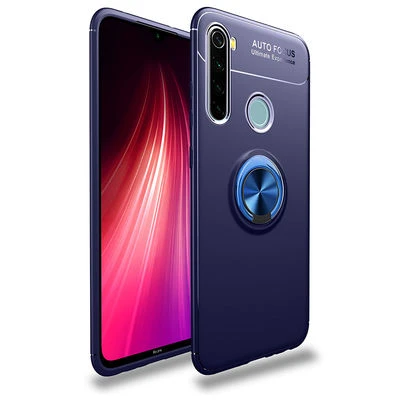 Moby Shop Redmi Note 8 Ultra Koruma Sağlayan Stand Özellikli RingGuard Yüzüklü Silikon Kılıf ürün görseli 1