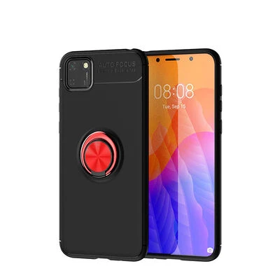 Moby Shop Huawei Y5P Ultra Koruma Sağlayan Stand Özellikli RingGuard Yüzüklü Silikon Kılıf ürün görseli 1
