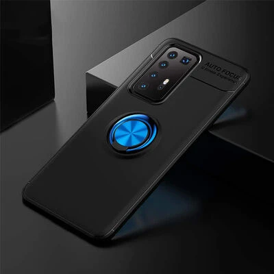 Moby Shop Huawei P40 Pro Ultra Koruma Sağlayan Stand Özellikli RingGuard Yüzüklü Silikon Kılıf ürün görseli 1