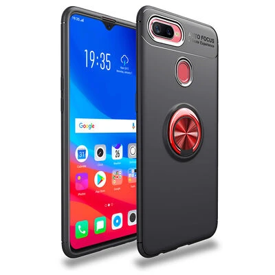 Moby Shop Oppo A7X Ultra Koruma Sağlayan Stand Özellikli RingGuard Yüzüklü Silikon Kılıf ürün görseli 1