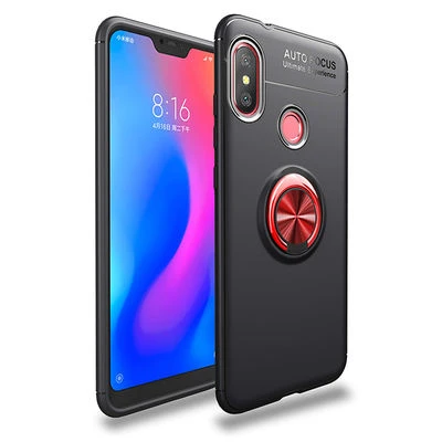 Moby Shop Redmi Note 6 Pro Ultra Koruma Sağlayan Stand Özellikli RingGuard Yüzüklü Silikon Kılıf ürün görseli 1