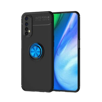 Moby Shop Realme 7 Ultra Koruma Sağlayan Stand Özellikli RingGuard Yüzüklü Silikon Kılıf ürün görseli 1
