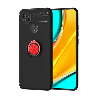Moby Shop Redmi 9C Ultra Koruma Sağlayan Stand Özellikli RingGuard Yüzüklü Silikon Kılıf ürün görseli 1