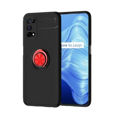 Moby Shop Realme 7 Pro Ultra Koruma Sağlayan Stand Özellikli RingGuard Yüzüklü Silikon Kılıf ürün görseli 1