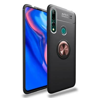 Moby Shop Huawei Y9 Prime 2019 Ultra Koruma Sağlayan Stand Özellikli RingGuard Yüzüklü Silikon Kılıf ürün görseli 1