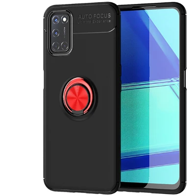Moby Shop Oppo Reno A92 Ultra Koruma Sağlayan Stand Özellikli RingGuard Yüzüklü Silikon Kılıf ürün görseli 1