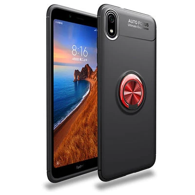 Moby Shop Redmi 7A Ultra Koruma Sağlayan Stand Özellikli RingGuard Yüzüklü Silikon Kılıf ürün görseli 1