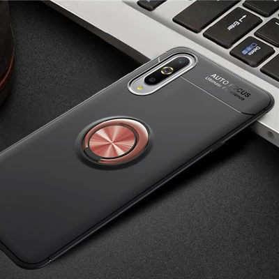 Moby Shop Xiaomi Mi A3 Ultra Koruma Sağlayan Stand Özellikli RingGuard Yüzüklü Silikon Kılıf ürün görseli 1