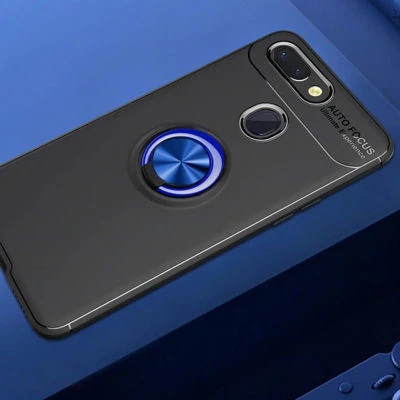 Moby Shop Xiaomi Mi 8 Lite Ultra Koruma Sağlayan Stand Özellikli RingGuard Yüzüklü Silikon Kılıf ürün görseli 1