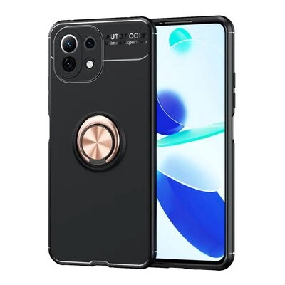 Moby Shop Xiaomi Mi 11 Lite Ultra Koruma Sağlayan Stand Özellikli RingGuard Yüzüklü Silikon Kılıf ürün görseli 1