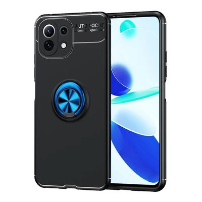 Moby Shop Xiaomi Mi 11 Lite Ultra Koruma Sağlayan Stand Özellikli RingGuard Yüzüklü Silikon Kılıf ürün görseli 1