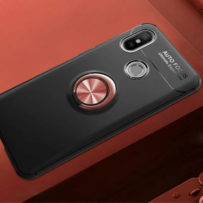 Moby Shop Xiaomi Mi 8 SE Ultra Koruma Sağlayan Stand Özellikli RingGuard Yüzüklü Silikon Kılıf ürün görseli 1
