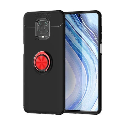 Moby Shop Redmi Note 9S Ultra Koruma Sağlayan Stand Özellikli RingGuard Yüzüklü Silikon Kılıf ürün görseli 1