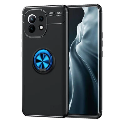 Moby Shop Xiaomi Mi 11 Ultra Koruma Sağlayan Stand Özellikli RingGuard Yüzüklü Silikon Kılıf ürün görseli 1