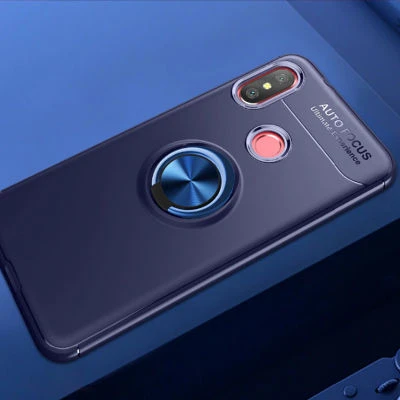 Moby Shop Xiaomi Mi A2 Lite Ultra Koruma Sağlayan Stand Özellikli RingGuard Yüzüklü Silikon Kılıf ürün görseli 1