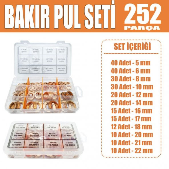 252 Parça Bakır Pul Seti ürün görseli 1