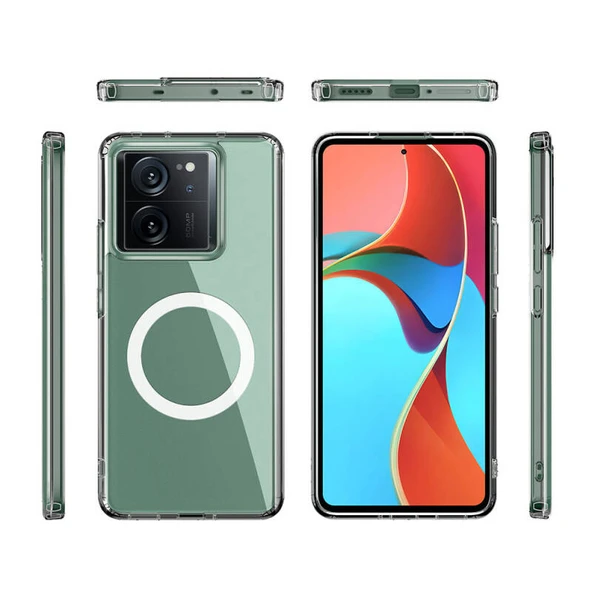 Moby Shop Xiaomi Mi 13T Kılıf Şık Tasarımlı Wireless Şarj Özellikli Treno Magsafe Kapak ürün görseli 1