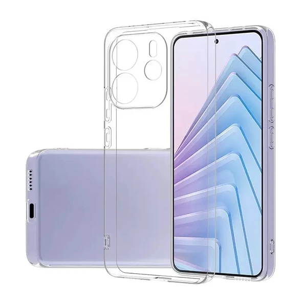 Moby Shop Redmi Note 14 4G Kılıf Esnek ve Şeffaf Nuda Premium TPU Silikon Kapak ürün görseli 1