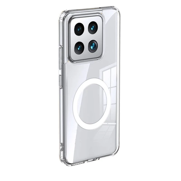 Moby Shop Xiaomi Mi 14 Kılıf Şık Tasarımlı Wireless Şarj Özellikli Treno Magsafe Kapak ürün görseli 1