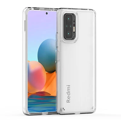 Moby Shop Redmi Note 10 Pro Kılıf Tam Koruma Sağlayan Ultra Sağlam Glazarm Premium Şeffaf Sert Silikon Kapak ürün görseli 1