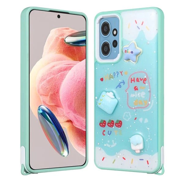 Moby Shop Redmi Note 12 4G Kılıf Lunessa Premium Figürlü Sert Silikon Kapak ürün görseli 1